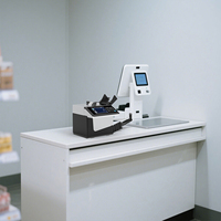 Machine de comptage d'argent intelligente longitudinale à affichage couleur TFT portable de 3.5 pouces pour magasin de détail