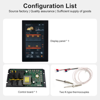 Vente flash - Contrôleur de thermostat numérique haute précision MK5L60 - Écran tactile 7 pouces - Contrôleur de four à 6 sondes - Instrument de mesure de la température