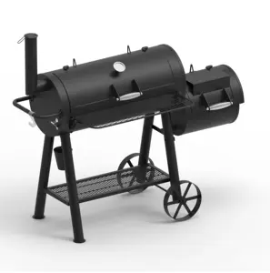 Skywell Commercial Gemakkelijk Schoon Europese Vat Roestvrij Bbq Hout Pellet Roker Houtskool Bbq Grill Schoorsteen