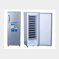Refrigerador con máquina de hacer hielo de energía solar, congelador comercial compartimentado de varias capas, gran capacidad de 180L