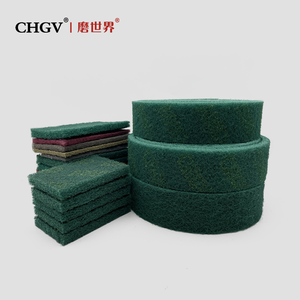<strong>Non</strong> Woven Scouring Pad Roll Rust Removal 8698 Green <strong>Abrasive</strong> Scouring Pads Rolls - Product Image 4
