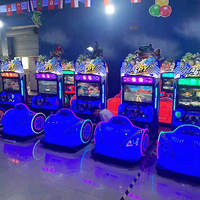 Simulateur d'amusement 3d Arcade Race Machine de jeu vidéo à pièces Kiddie Ride Simulation Racing Cars Games