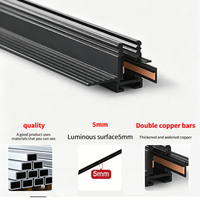 Rail lumineux magnétique en aluminium ultra-fin de 5 mm de haute qualité avec fonction de gradation pour l'éclairage intérieur moderne