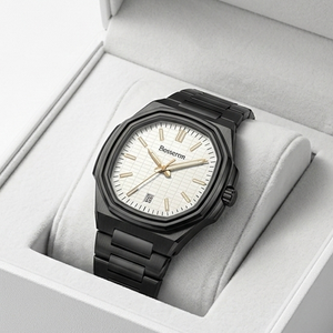 Relojes de Cuarzo de Acero Inoxidable Plateado con Logotipo Personalizado para Hombre, Reloj de Lujo para Hombre de Moda OEM, Fabricante Chino - Product Image 1