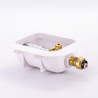 Robinet à bille manuel OEM à quart de tour 1/2 POUCE, raccord rapide, boîte de sortie pour machine à glaçons, anti-choc d'eau en acier inoxydable