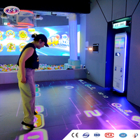 Station de jeu immersive portable à détection de mouvement, projecteur de sol interactif mobile pour les groupes familiaux