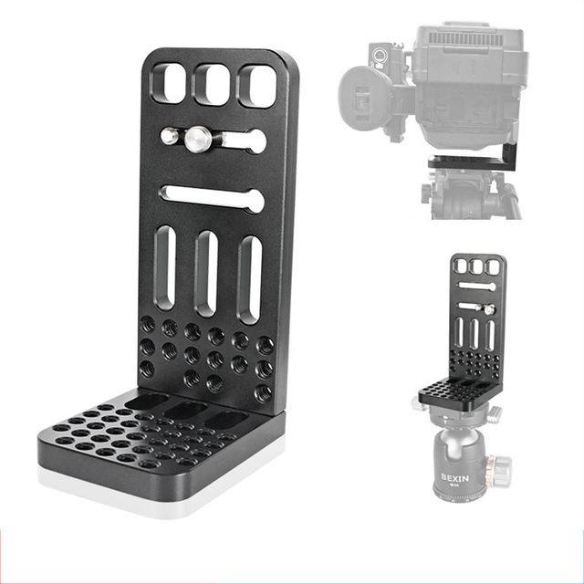 NSH Universal Vertical Clapper L Bracket for DSLR Stabilizer PTZ Quick Release Plate Camera Accessories