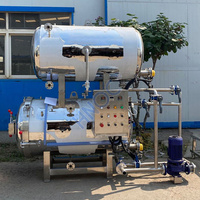 Machine d'autoclave de stérilisation de ligne d'autoclave d'ormeau de conserve de haricot 200L 500l pour le pot et la boîte en verre de viande