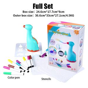 Stylo aérographe à batterie 3d, dessin, Spray Art, marqueur d'air, impression 3d, stylo de soufflage pour enfants, <span class=keywords><strong>textile</strong></span>, album Photo, bricolage - Product Image 4