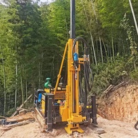 Foreuse géotechnique sur chenilles pour l'exploration minière et l'échantillonnage de roche NQ, avec moteur diesel turbocompressé et pompe, portée maximale 650m