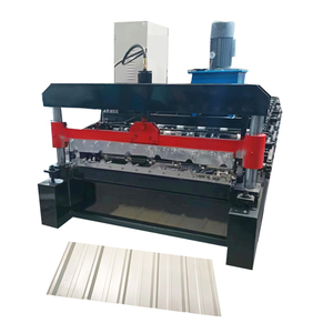Automatic Roof <b>Sheet</b> Roll Forming Machine Aluzinc Galvanized Steel Tile Making Machine with Decoiler and Table - Product Image 1