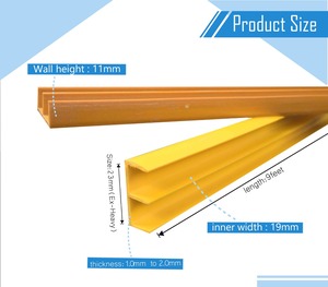 Perfil de PVC Ecológico Resistente a Químicos y a la Corrosión, Suministro Directo de Fábrica, para Marcos de Ventanas y Puertas - Product Image 6