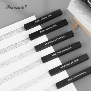 Set di <span class=keywords><strong>Carboncini</strong></span> Artistici Panwenbo, 6 Pezzi Professionali Duri/Medi/Morbidi, Bastoncini di Carboncino Compresso Quadrati <span class=keywords><strong>per</strong></span> <span class=keywords><strong>Disegno</strong></span>, Schizzi e Ombreggiature - Product Image 4
