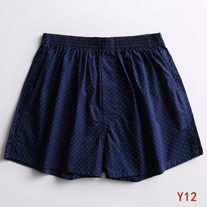Boxer en coton pour homme, boxer coupe ample sur mesure, Short décontracté pour la maison avec rayures, boîte en coton à carreaux - Product Image 4