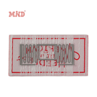 Etiquette de vêtement à coudre à la main avec logo personnalisé Etiquette tissée Rfid en coton biologique haute densité pour vêtements