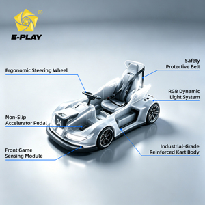AR Projection Kart With Metal <b>Frame</b> for Indoor Use in & Shopping Mall <b>Play</b> Areas EPQ018-1 EPQ018-1 EPQ018-1 - Product Image 3
