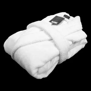 Peignoir unisexe en pur coton, fait sur mesure, pour homme et femme, tissu éponge, lin, 100% coton