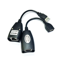 USB-Verstärker bis zu 40 Meter Reichweite Netzwerkadapter mit Cat5 oder Cat6 Kabel