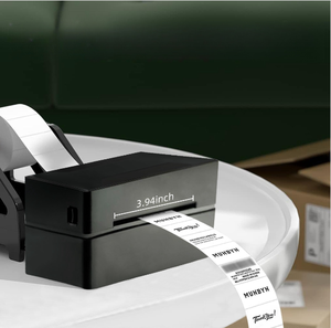 Marklife 4x6 không dây màu đen trắng nhiệt máy in mã vạch 203dpi 110mm không thấm nước nhãn dán Máy Giao diện USB FCC CE chứng nhận - Product Image 1