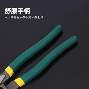 Coupe-fils industriels 4-10 mm à entrée frontale en acier au carbone, dénudeurs de fils pour électriciens, pour câbles et fils - Product Image 2