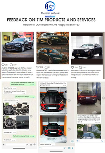 Volante de Fibra de Carbono Estilo PerformanceRS Negro con Costuras Rojas Multifunción con Levas de Cambio para <span class=keywords><strong>Audi</strong></span> - Product Image 6