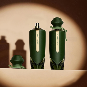 ขวดน้ำหอมแก้วดีไซน์พิเศษหรูหราขนาด 100 มล. พร้อมหัวฉีดแบบพ่น ฐานหนา ขวดเปล่า ปรับแต่งฝาและโลโก้ได้ บรรจุภัณฑ์พรีเมียม - Product Image 4