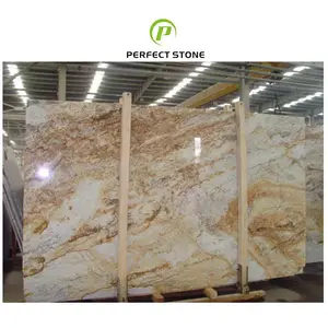 China Manufacture Polished Granite Slabs Yellow Wood Granite Stone