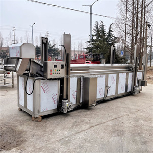 Thương mại nhỏ liên tục gas sâu frier máy tự động lọc dầu ngành công nghiệp sâu thịt thịt xông khói nồi chiên với băng tải - Product Image 3