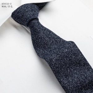 Corbata de lana personalizada con patrón de cuadros de puntos coloridos <span class=keywords><strong>pequeños</strong></span>, corbata tejida de lana <span class=keywords><strong>para</strong></span> trajes embalados en fábrica de corbatas de regalo - Product Image 2