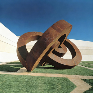 Escultura Abstracta Personalizable para Exteriores, Escultura de Jardín de Acero <span class=keywords><strong>Corten</strong></span>, Pulida con Láser, Soldada, Pintada, Trabajo en Metal - Product Image 2
