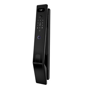 Serrure vidéo intelligente Tuya pour portes en bois et en acier, personnalisable avec fonction œil-de-chat et carte à puce, connectivité Wi-Fi - Product Image 2