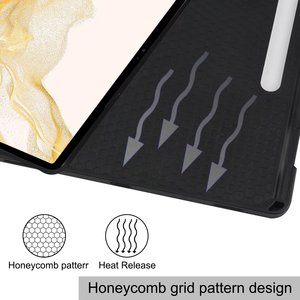 Funda para tableta con diseño de vaca en PU+TPU con soporte para lápiz para Samsung Galaxy Tab S8 Plus <span class=keywords><strong>SM</strong></span>-X800 <span class=keywords><strong>SM</strong></span>-<span class=keywords><strong>X806</strong></span> de 12.4 pulgadas. - Product Image 6