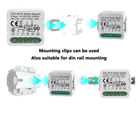 Mvava Rohs Ce 16a Tuya Module d'alimentation à découpage Mini Smart Switch Zigbee 2 Way Wifi Smart Relay Switch Module No Neutral