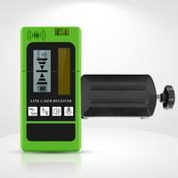 Récepteur laser rotatif industriel extérieur à faisceau vert avec écran LCD numérique pour détecteur de nivellement pour lasers à ligne pulsée LR01