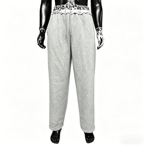 OEM Streetwear 100% Cotton Sweat Straight Pants Men Long <b>Trousers</b> Baggy Men's pants - Product Image 1