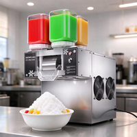 Machine à glace pilée électrique en acier inoxydable à épaisseur réglable, machine à neige arc-en-ciel, machine à crème glacée, machine à glace pilée Bingsu