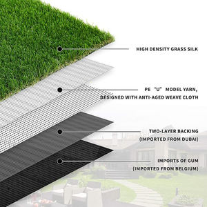 LFL USA Stock 4FT * 13FT Gazon artificiel 20mm de hauteur Gazon mou imperméable pour l'aménagement paysager - Product Image 6