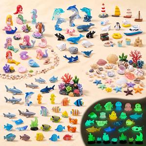 Figurines miniatures mignonnes en résine d'animaux marins, cadeaux de la Fée des Dents, récompenses pour les étapes importantes des enfants, incitations pour l'apprentissage de la propreté, vente en gros - Product Image 2