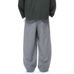 Pantalones vaqueros anchos de mezclilla a rayas vintage de verano para hombre, estilo urbano, talla grande, venta al por mayor - Product Image 4