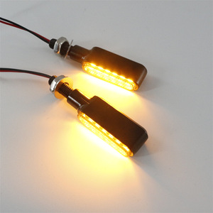ไฟเลี้ยว LED สีเหลืองอำพันอัลลอยด์สังกะสีอเนกประสงค์ 12V สำหรับรถมอเตอร์ไซค์ฮาร์เลย์และจักรยานไฟฟ้า - Product Image 3
