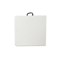Table pliante d'extérieur portable en HDPE de 1,8 m au design minimaliste moderne, personnalisation du logo, idéale pour les petits repas et les conférences