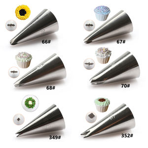 304 di tubazioni a forma di foglia senza soluzione di continuità con ugello in acciaio inossidabile per <span class=keywords><strong>attrezzature</strong></span> per <span class=keywords><strong>pasticceria</strong></span> - Product Image 2