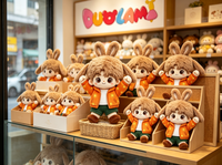 Peluche personnalisée en forme d'oreilles de lapin, jouet en peluche doux pour la décoration de la maison, cadeau pour les fans, peluche en forme d'oreilles de lapin