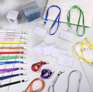 하이 퀄리티 사용자 정의 폴리에스터 끈 넥 스트랩 키 체인 ID 카드 홀더 금속 클립과 끈 - Product Image 3