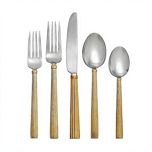 Axiom Home Accents - Juego de Cubiertos Clásicos de Acero Inoxidable 304 de Alta Calidad, Ecológicos, para Bodas, Cucharas y Tenedores Plateados - Product Image 1