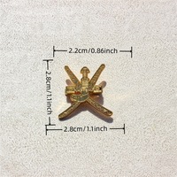 Nouvelle série de pinces à cravate pour hommes Khanjar, modèle officiel Oman, à motif croisé, petite pince à poisson, pince à pistolet, pour le commerce transfrontalier