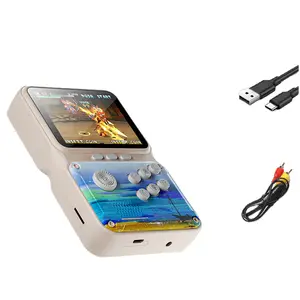 JP09 Macaron 3 inç Retro oyun konsolu el 500 in 1 Video oyunu Gamepad