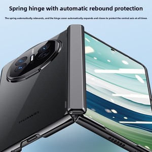 Étui de téléphone portable transparent neuf pour MateX5 avec charnière intégrée, protection intégrale, film intégré et support anti-chute pour objectif - Product Image 1