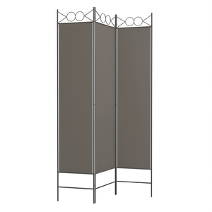 Divisor de Habitaciones de 3 Paneles, 47.2x86.6, de Tela, Plegable, Móvil, Diseño Moderno - Product Image 1