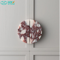 Poignée de porte d'armoire en marbre personnalisée STONE, luxe, sculptée à la main, moderne, pour villa et hôtel, surface polie, écologique, garantie 5 ans